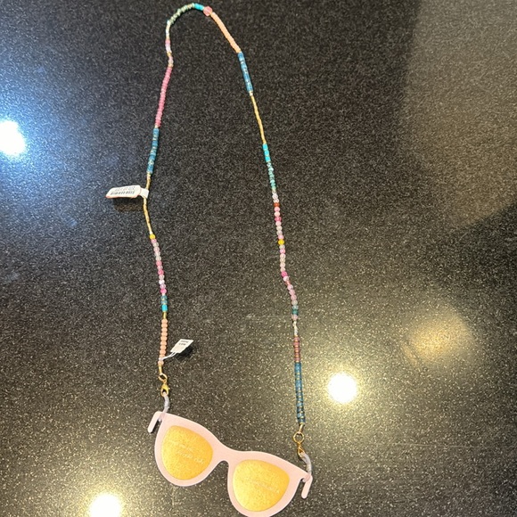 Anthropologie gorgeous jeweled faceted beaded glasses holder multicolored - Picture 3 of 4